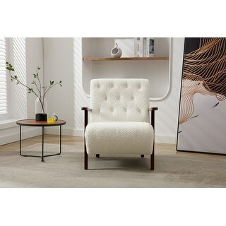 Wood Frame Armchair, Modern Accent Chair Lounge Chair - Bed Bath ...