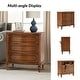 preview thumbnail 19 of 27, HULALA HOME Alois Traditional 3-Drawer End Table with Built-in Charging Station and Solid Wood Spindle Legs Set of 2