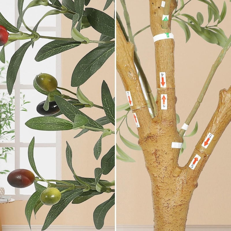 Tall Faux Artificial Olive Tree for Home Office Decor