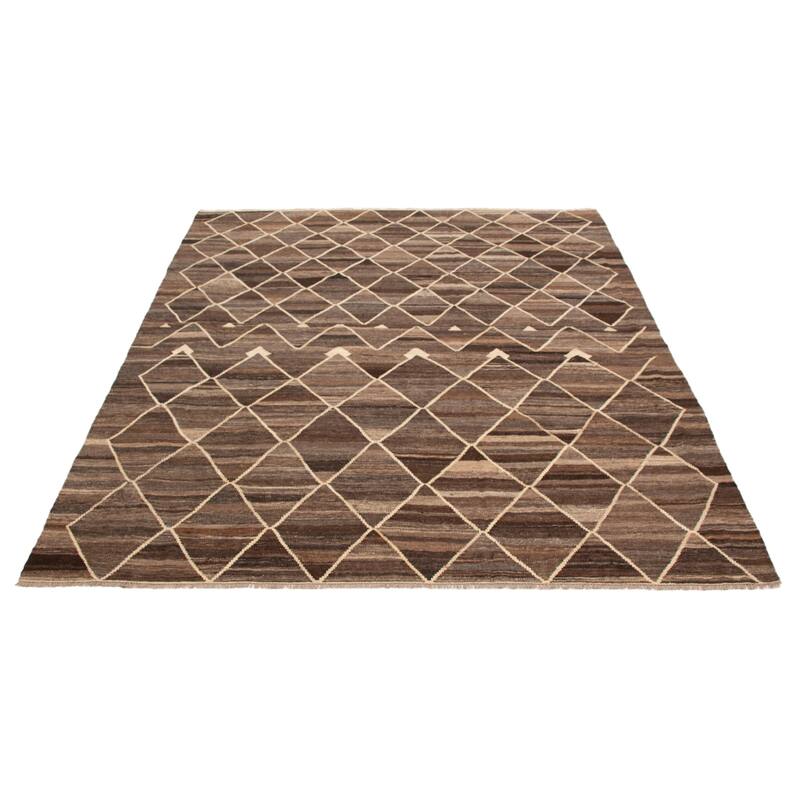 Sivas Brown Kilim 8'5" x 9'8" - 8'5 x 9'8