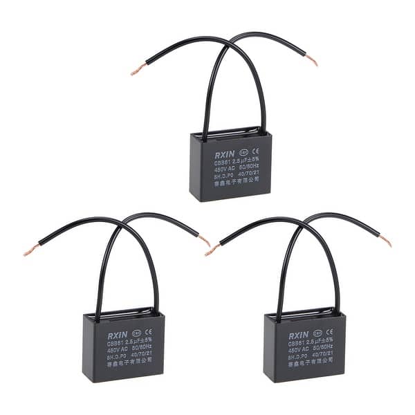 Shop 2 Wire Cbb61 Ceiling Fan Capacitor 2 5uf 450v Ac Motor