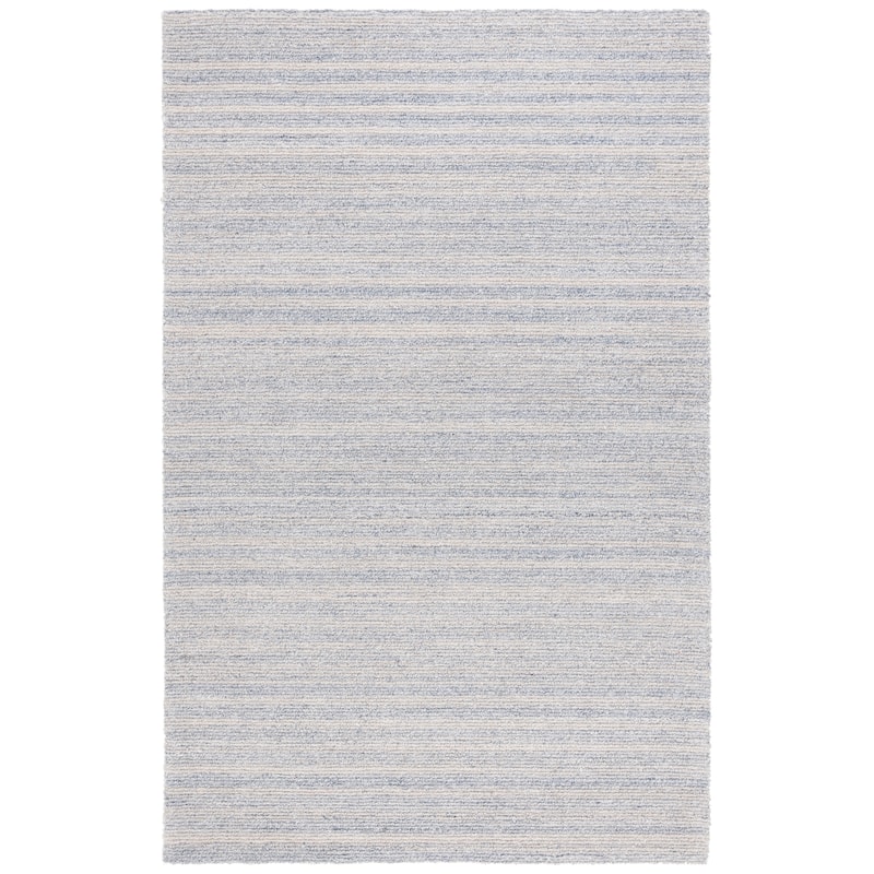 SAFAVIEH Handmade Ebony Cesarina Modern Wool Rug - 8' x 10' - Blue/Grey