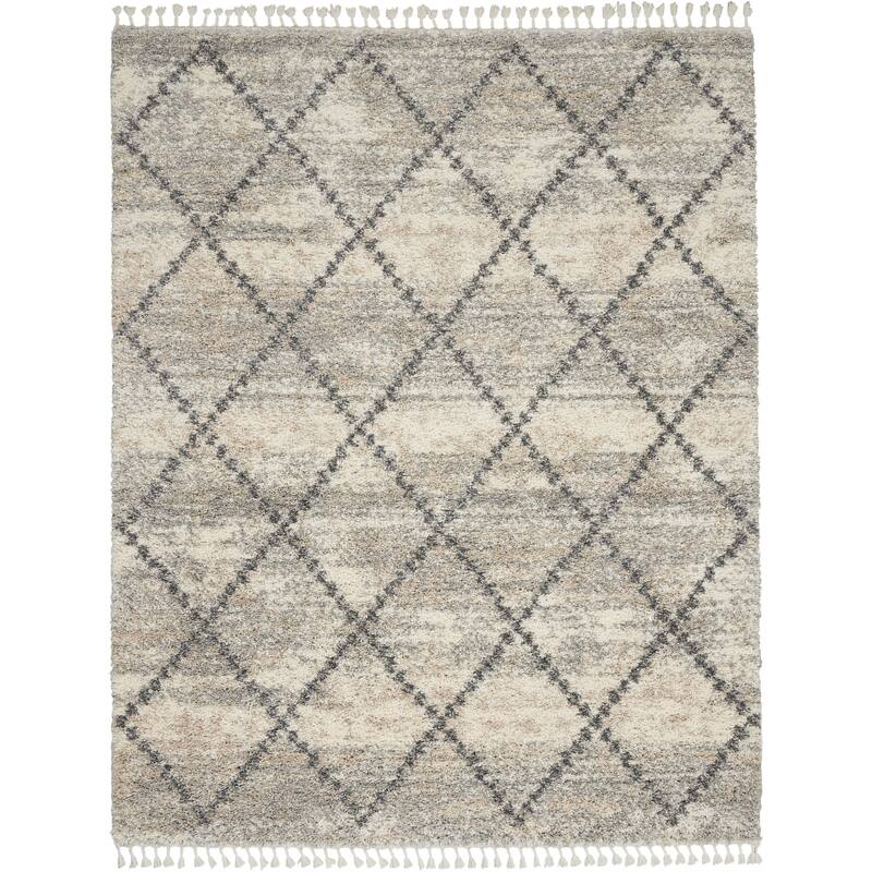 Carson Carrington Hjaltaryd Trellis Shag Area Rug