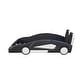 preview thumbnail 10 of 8, Twin Size Race Car-Shaped Platform Bed with Wheels, Black