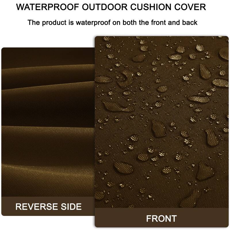 Outdoor Loveseat Cushion Set (Set of 1 Seats,48x24in, 2 Backs,24x18in )