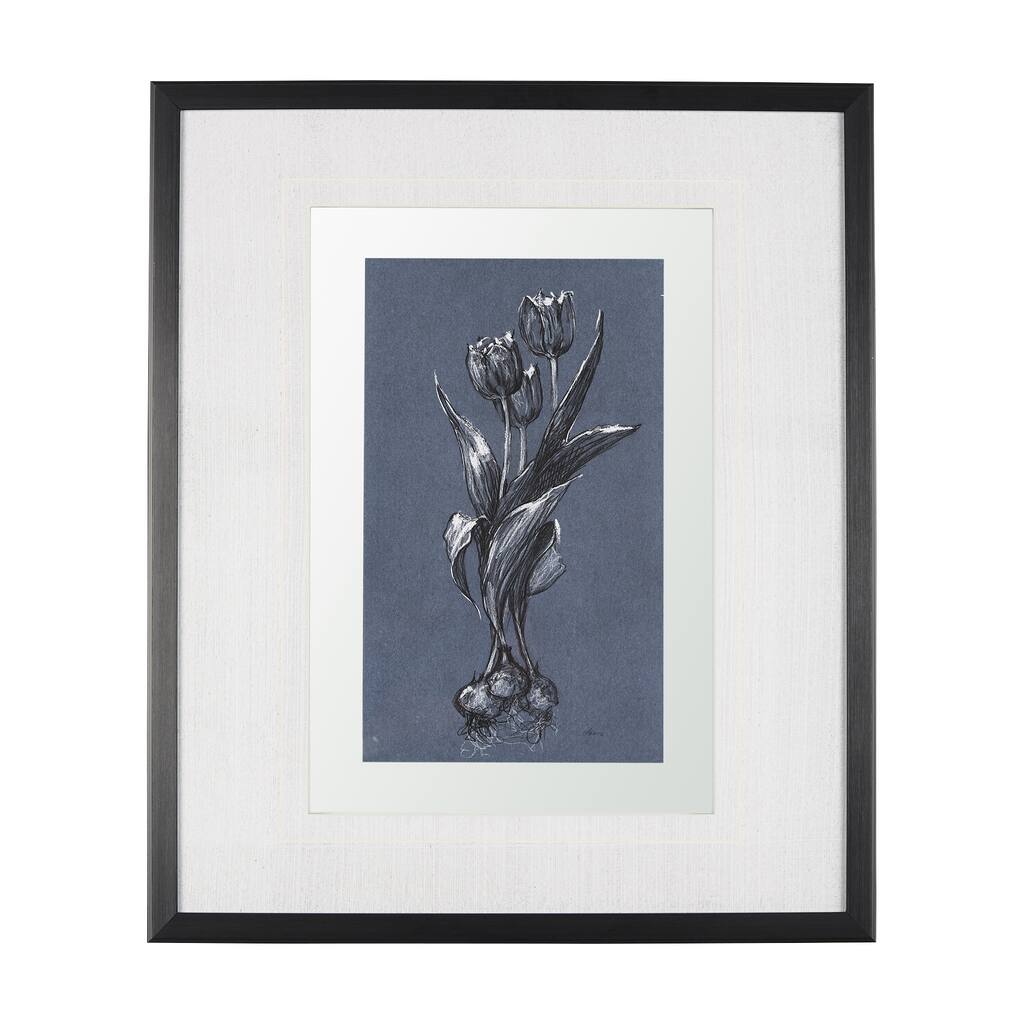 Botanical Sketches I (Blue) Framed Art Print