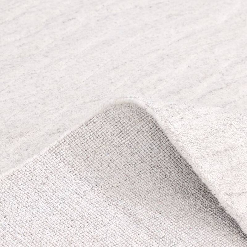 Overton Handmade Modern Contemporary Solid Area Rug