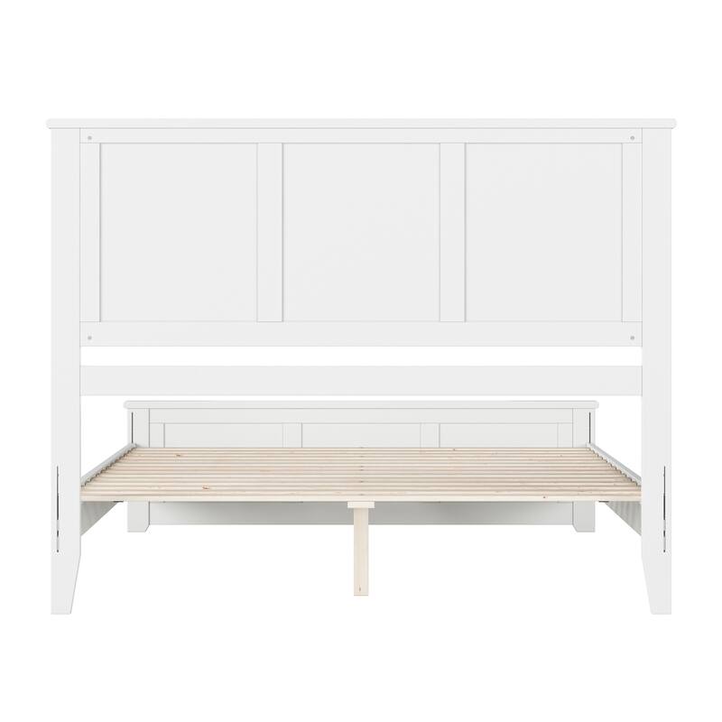 Charlotte Solid Wood Low Profile Platform Bed with Matching Footboard