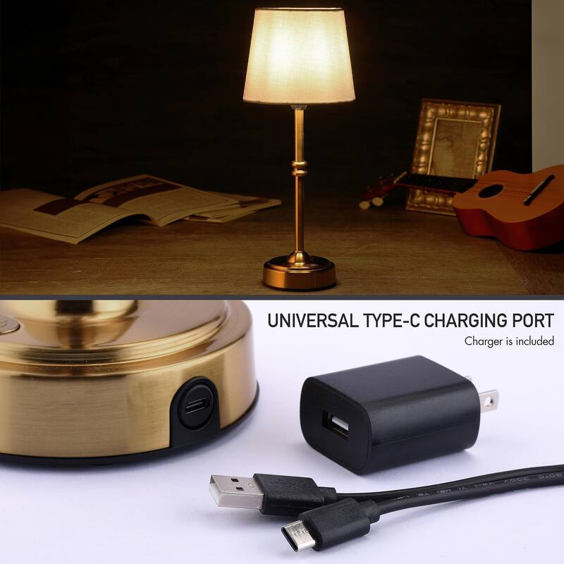Cordless Rattan Table Lamp - Rechargeable LED, 4200mAh Battery, Touch Dimming, Boho Style For Bedroom, Desk, Bar