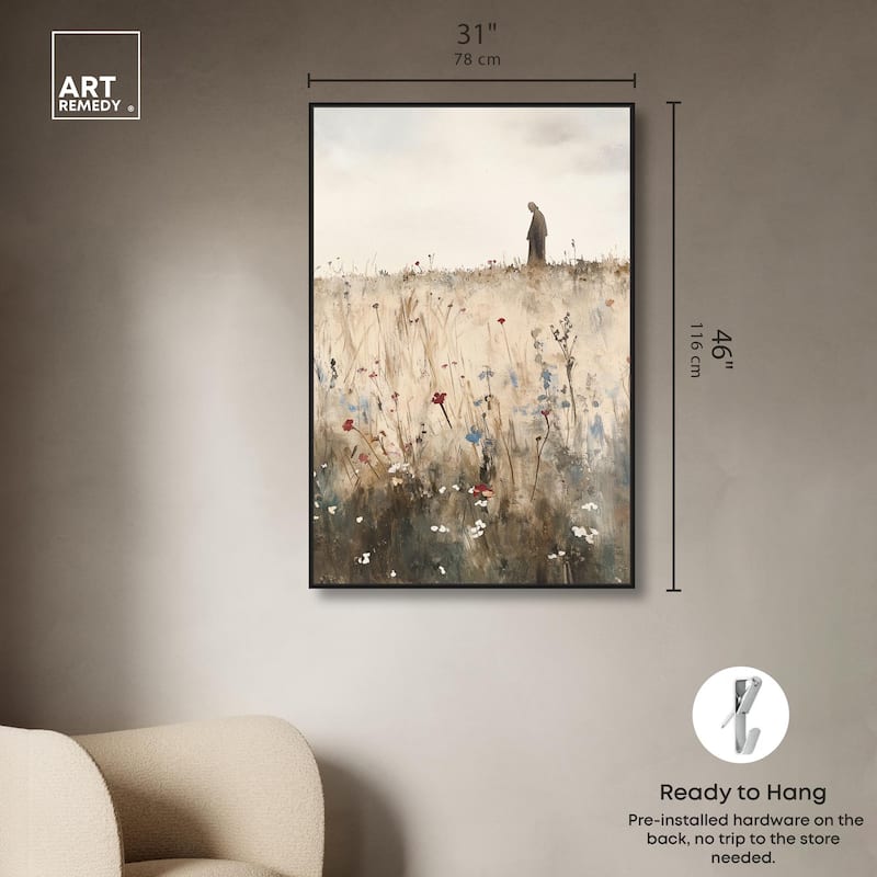 Ambling Monk Canvas by Art Remedy