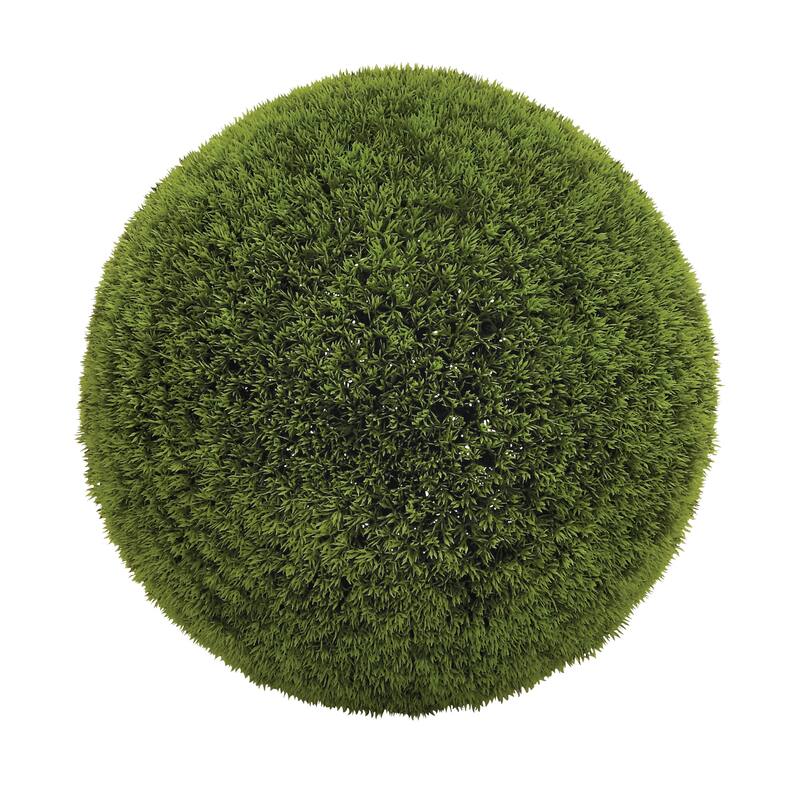Green Vinyl Contemporary Artificial Foliage Ball 22 x 22 x 22 - 22 x 22 x 22Round