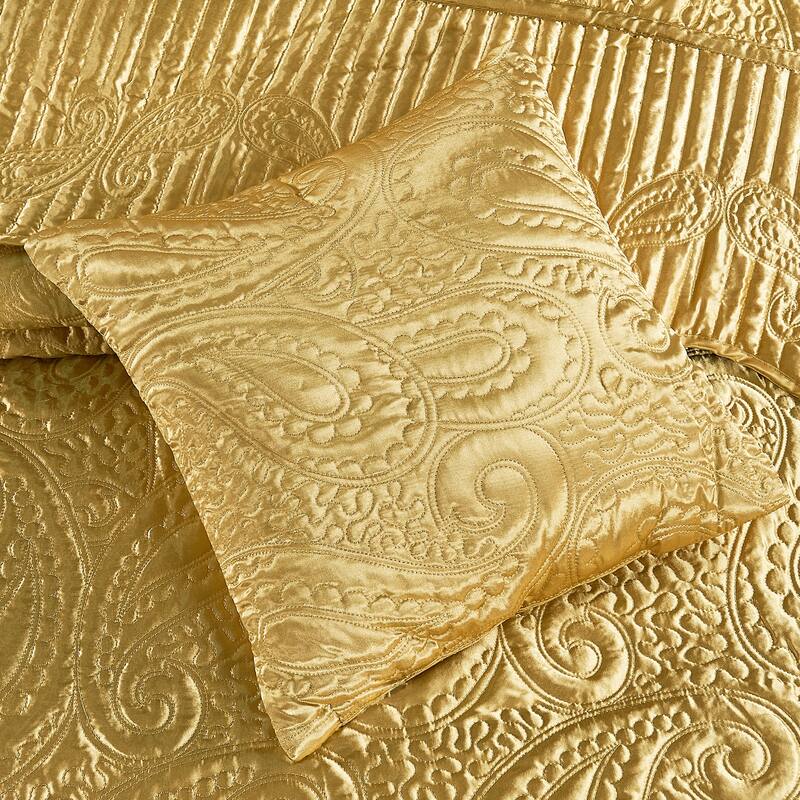 Serenta Quilted Satin 4-piece Bedspread Set