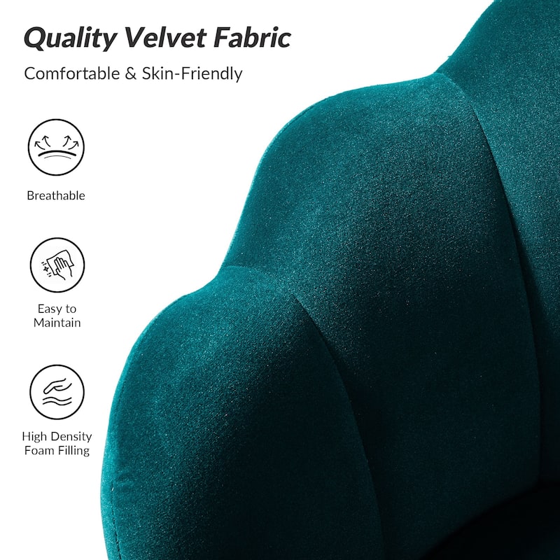 Xabier Cute Modern Upholstered Barrel Chair Accent Chair with Tufted Back by HULALA HOME