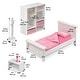 preview thumbnail 4 of 5, Badger Basket Bedroom Furniture Set for 18 inch Dolls - White/Pink