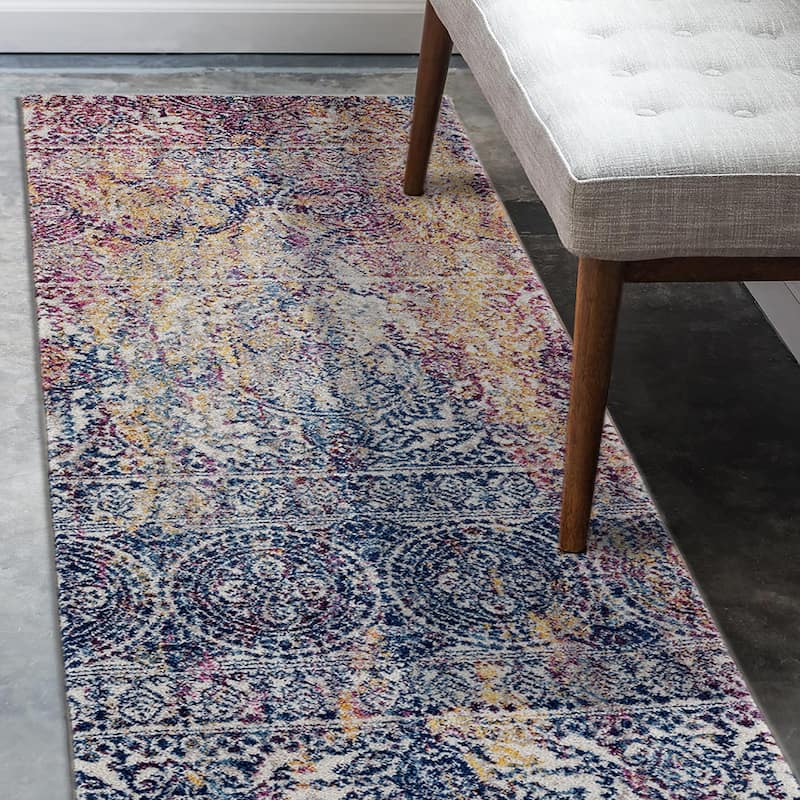 Manhattan Burke Tribal Multi-Colored Runner Rug