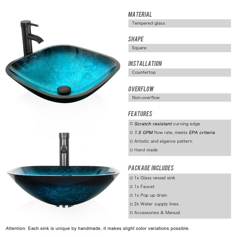 36" Bathroom Vanity Cabinet W/ Sink Faucet Drain Set Top Side Cabinet Combo