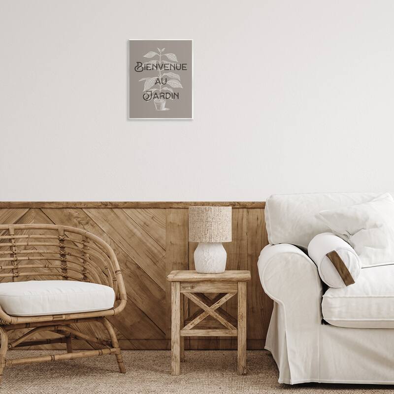 Stupell French Garden Plant Phrase Wall Plaque Art Design By Lil' Rue