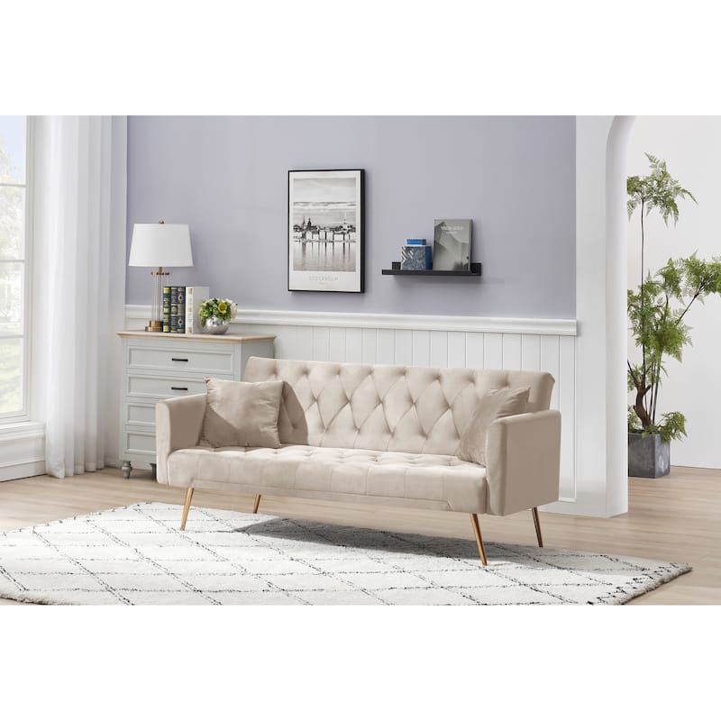 71" Convertible Double Folding Living Room Sofa Bed