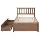 preview thumbnail 7 of 7, Twin Size Platform Bed with 2 Drawers, Wooden Twin Bed Frame with Headboard and Solid Wood Slats Support for Kids,Teen,Adult