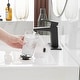 preview thumbnail 3 of 25, Vibrantbath Matte Black Bathroom Sink Faucet with Drain Assembly
