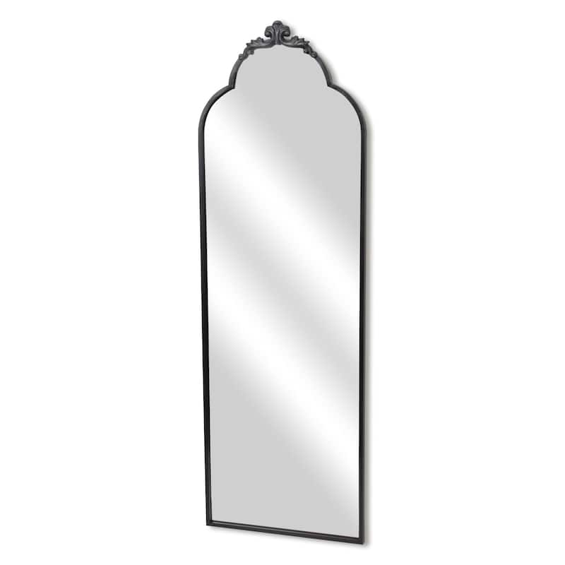 Everlaine Modern Victorian Floor Mirror - N/A