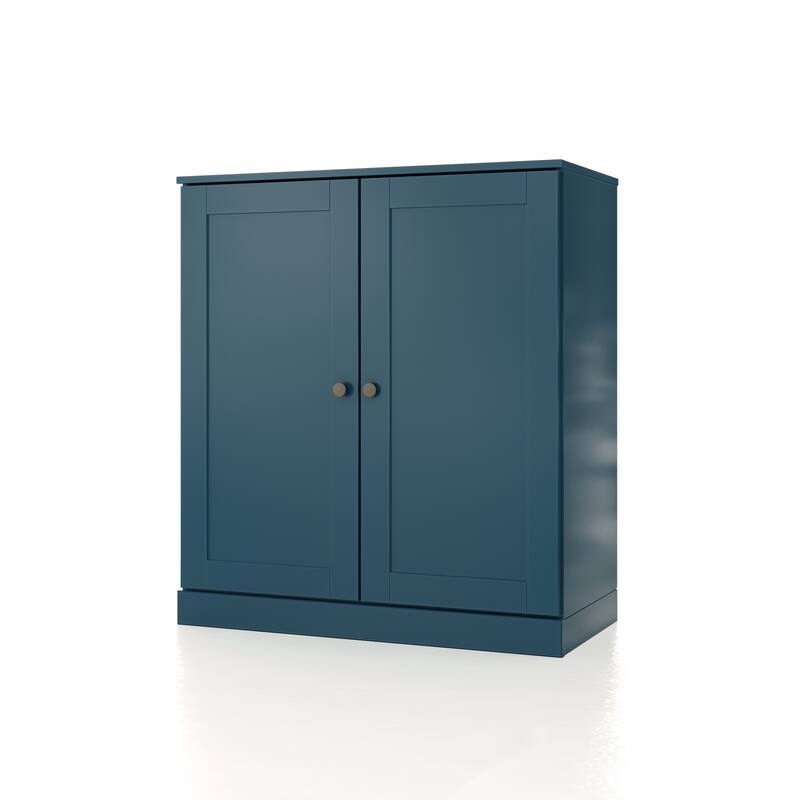 Palace Imports 100% Solid Wood 32" Bathroom Storage Cabinet with Shaker Doors, 2-Drawers and Adjustable Shelves