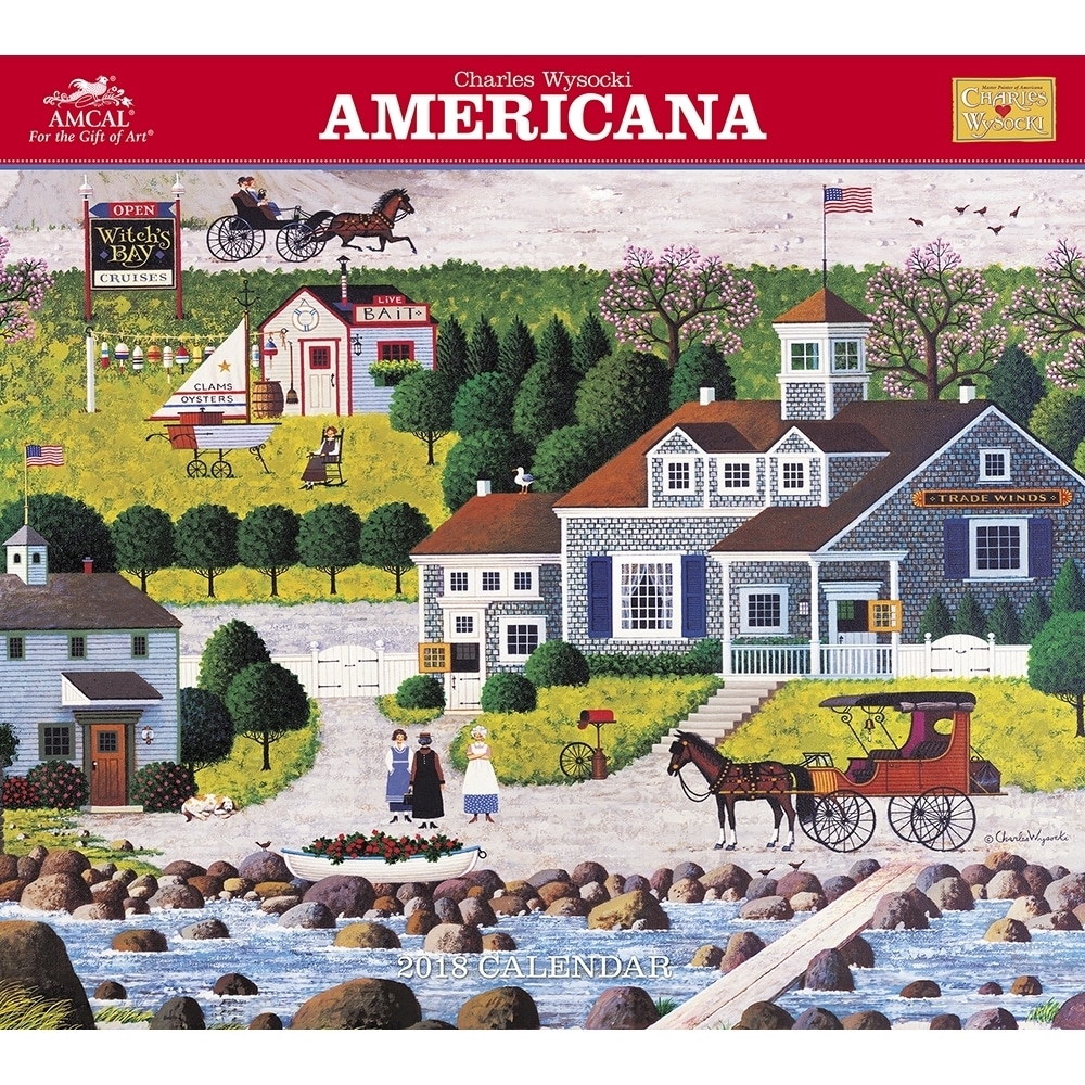 Charles Wysocki Americana Wall Calendar Wysocki By Acco Brands Overstock 18134200 charles wysocki 2021 wall calendar
