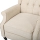 preview thumbnail 18 of 42, Walter Tufted Fabric Wingback Recliner Club Chair by Christopher Knight Home