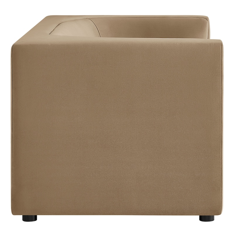 Hilda 67" Curved Back Performance Velvet Loveseat