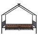 preview thumbnail 15 of 16, Full Size Metal House Bed with Two Drawers
