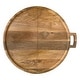 preview thumbnail 6 of 13, Mango Wood and Stainless Steel Folding Cheese and Serving Board - 26.0"L x 23.5"W x 1.0"H