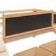 preview thumbnail 13 of 62, Twin size Loft Bed Wood Bed with 2 Storage Boxes,Pine Wood Frame & Double-sided Chalkboard Loft Bed