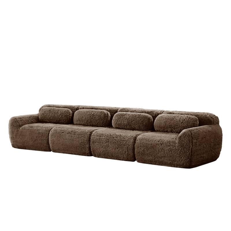 Anmytek Modern Modular Sectional Sofa Compressed Vacuum Packed