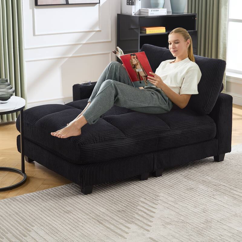 Sleeper Sofa Couch Bed,Oversized Chaise Lounge Chair Cozy Cloud Couch