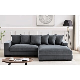 Payan 102.4" Wide Corduroy 2-Piece Sectional Sofa
