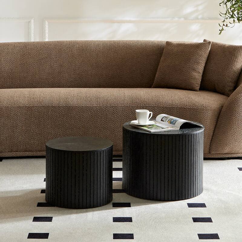 Nested Table Set 2 Pieces End Table Coffee Table Bedside Table