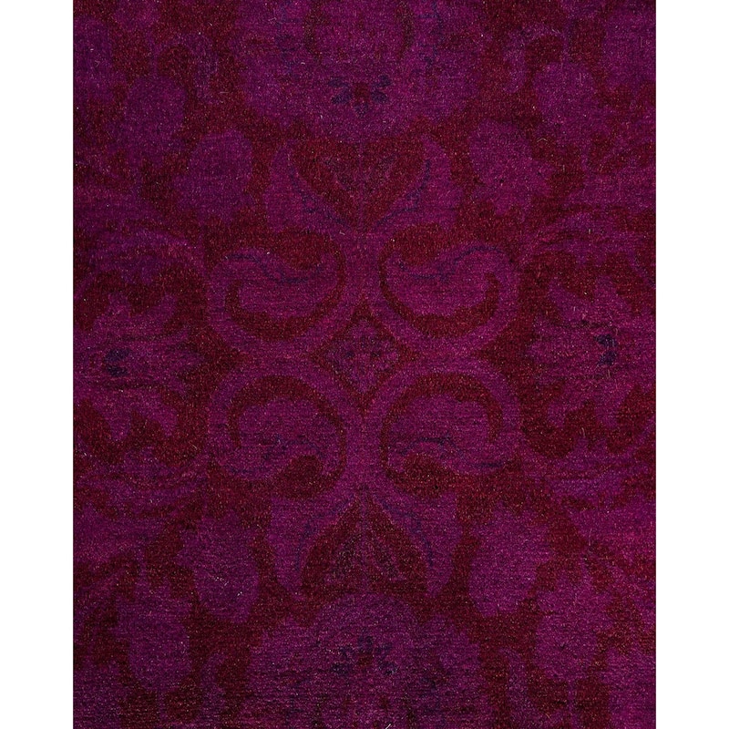 Fine Vibrance, One-of-a-Kind Hand-Knotted Area Rug - Red, 8' 2" x 10' 5" - 8' 2" x 10' 5"