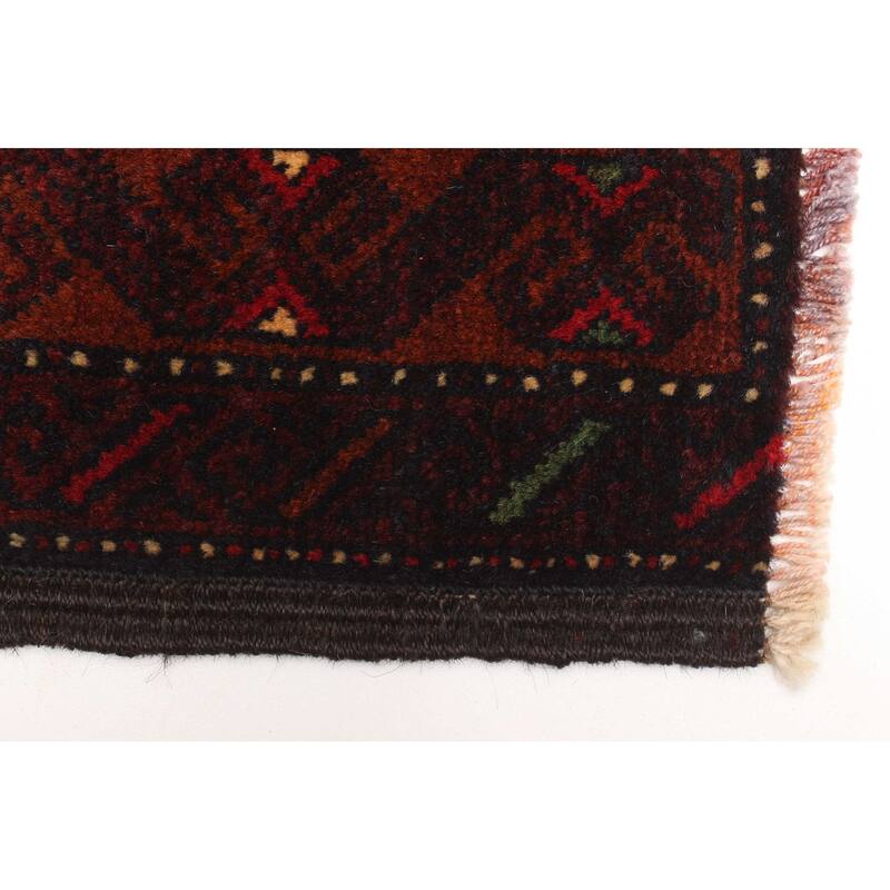 ECARPETGALLERY Hand-knotted Teimani Black Wool Rug - 2'9 x 4'4