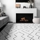 preview thumbnail 6 of 12, Brooklyn Rug Co Willow Contemporary Diamond Shag Area Rug