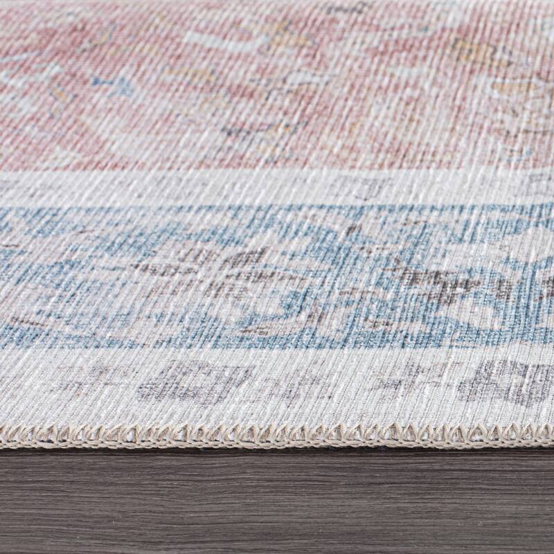 Bohemian Distressed Machine Washable Area Rug