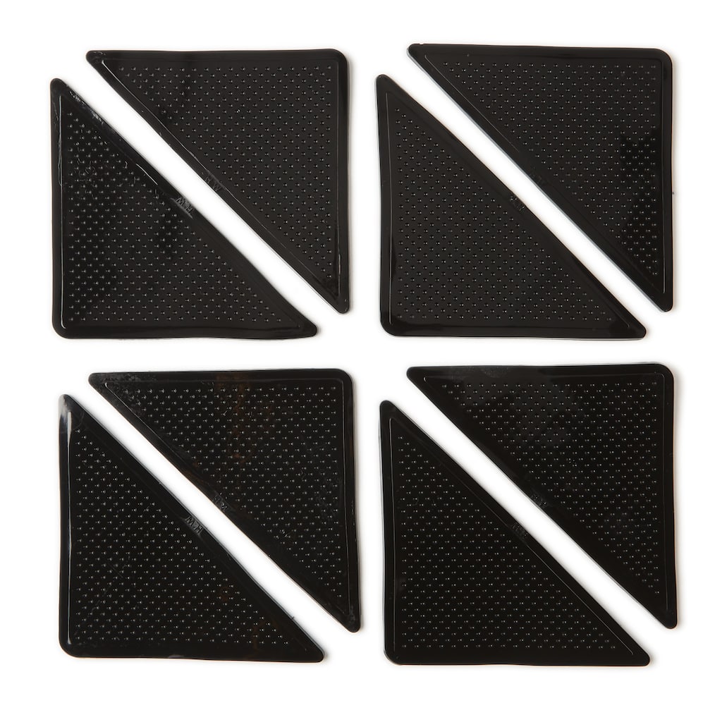 Juniper Home Rug Grippers (8-Pack) - Black - 3"X6"