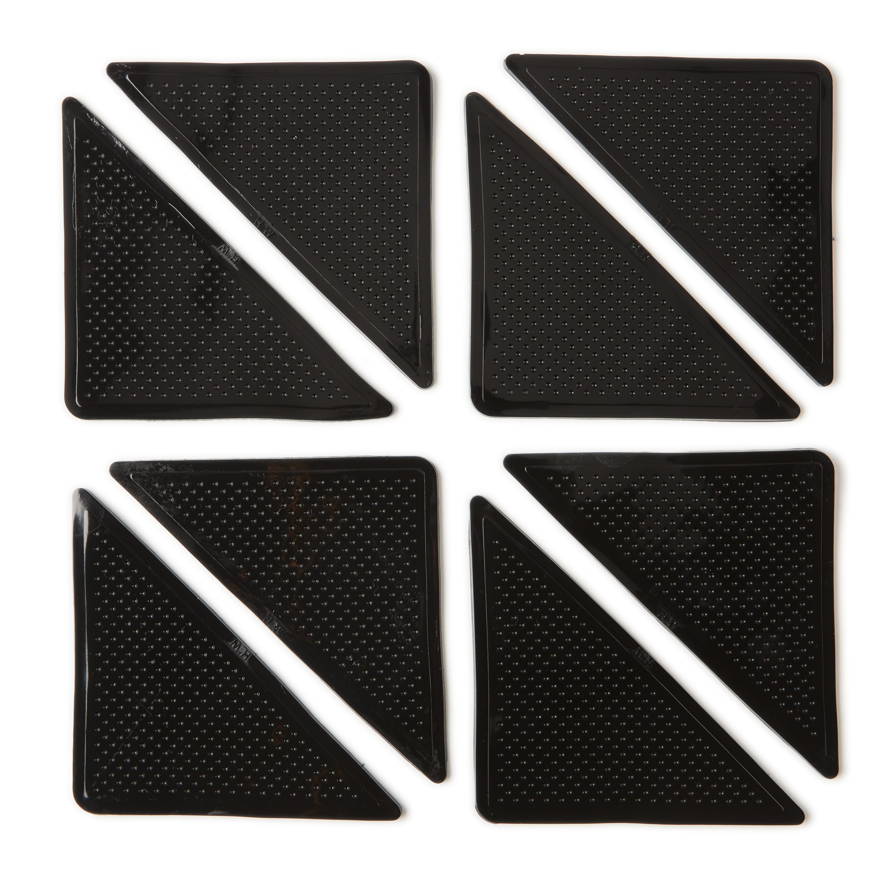 Juniper Home Rug Grippers (8-Pack) - Black - 3"X6"