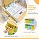 preview thumbnail 7 of 8, Children Art Activity Table and Drawing Table-Natural - 43" x 24" x 21"