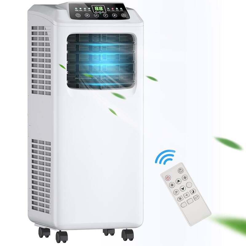 Costway 5500 BTU (9000 BTU ASHRAE) 3-in-1 Portable Air Conditioner - White