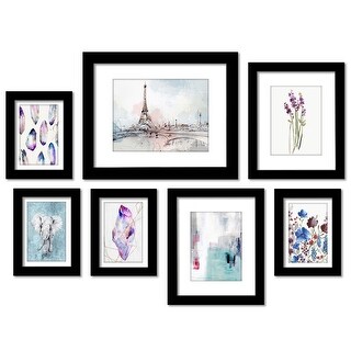 Paris In Pastelsby PI Creative 7 Piece Framed Gallery Wall Art Set