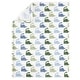 preview thumbnail 4 of 3, The Peanutshell Blue Dino 5 Piece Crib Bedding Set for Baby Boys, Nursery Set with Blanket