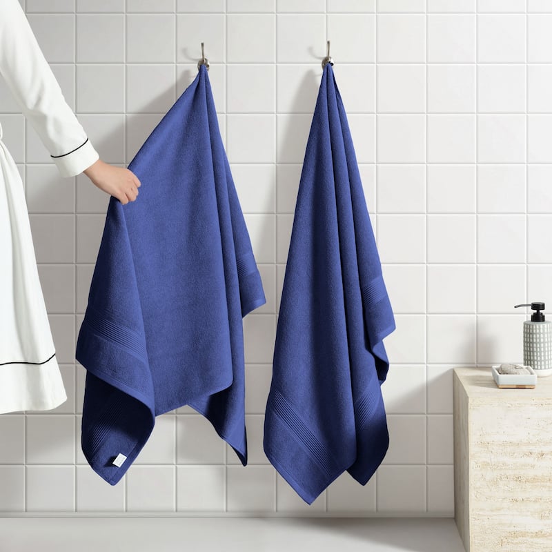 SÖMN 2-Piece Supima Cotton Anti-Microbial Bath Towel Set
