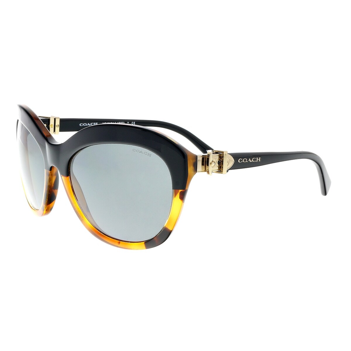 Shop Coach Hc8184 540487 Black Tortoise Cat Eye Sunglasses 57 18