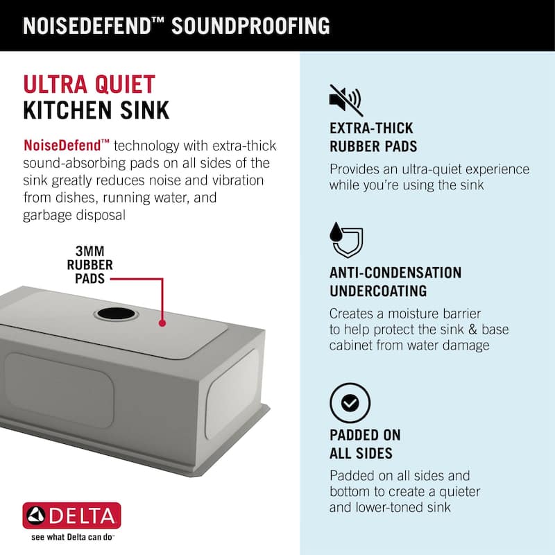Delta 95B9031-27S Rivet 27" Undermount Single Basin Stainless Steel