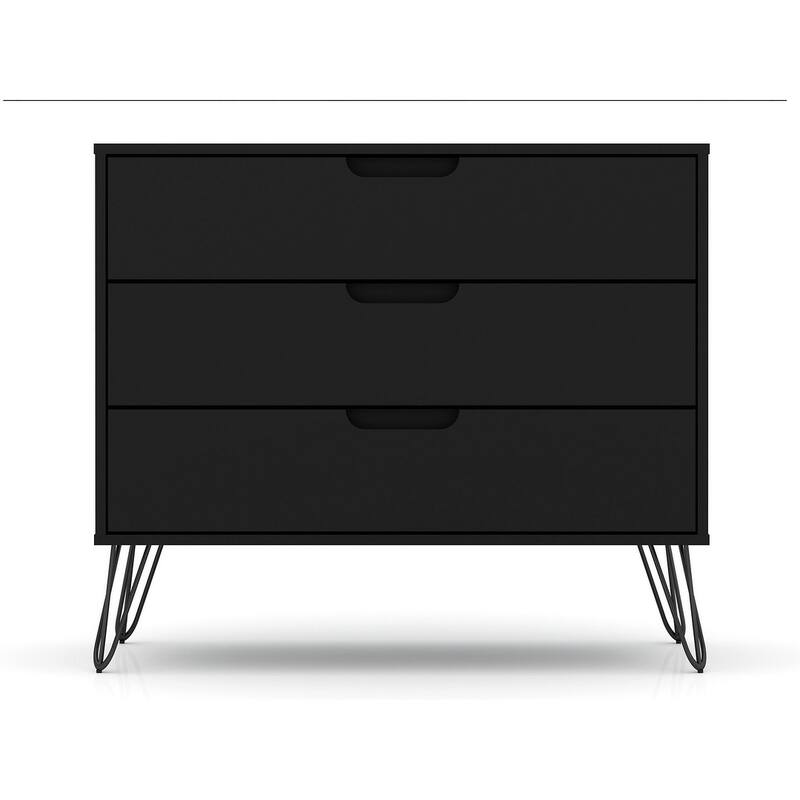 Manhattan Comfort Rockefeller 3-Drawer Dresser (Set of 2)